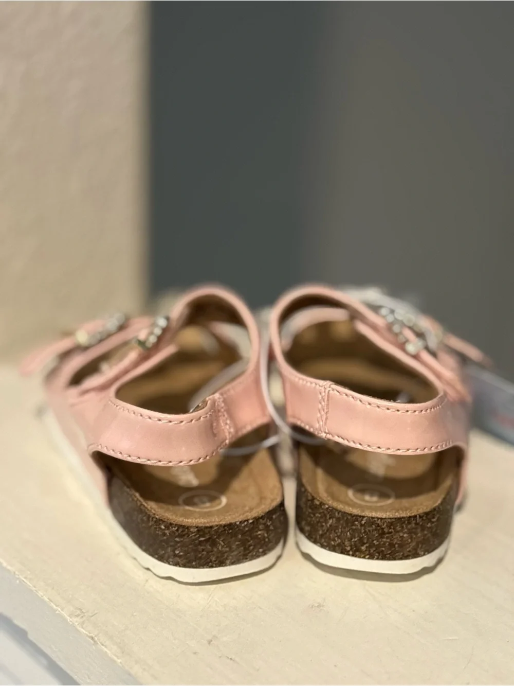 Toddler Reagan Footbed Sandals Pink Pearls - Cat & Jack - Size 8 NEW